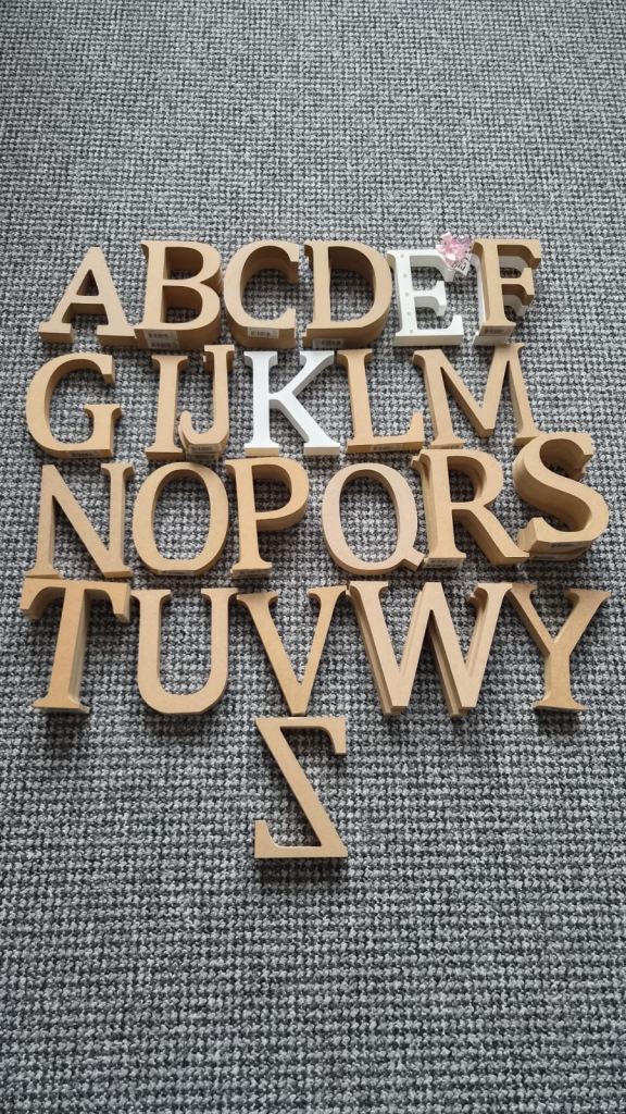 Brand New Hobby Craft Wooden Letters (13cm)