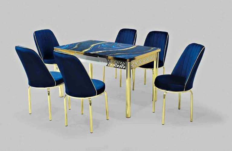UNWANTED New Plush Velvet Dining Table Set For Sale _ Turkish Style Set With 6 and 4 chairs 