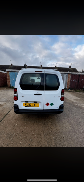 Peugeot, PARTNER, Panel Van, 2016, Manual, 1560 (cc), 5 Seats