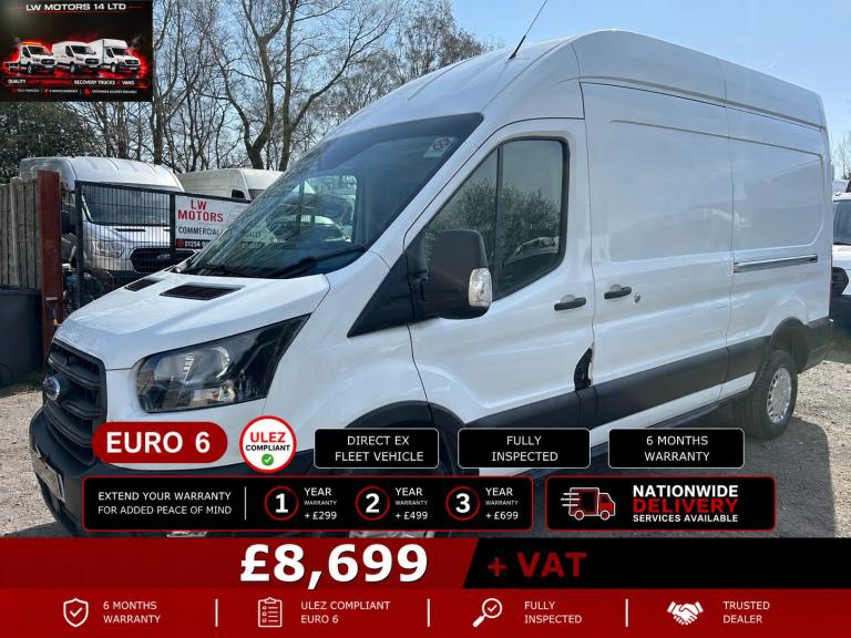FORD TRANSIT 2.0 ECOBLUE L3H3 LEADER LWB HIGH ROOF PANEL VAN 2022 72 REG
