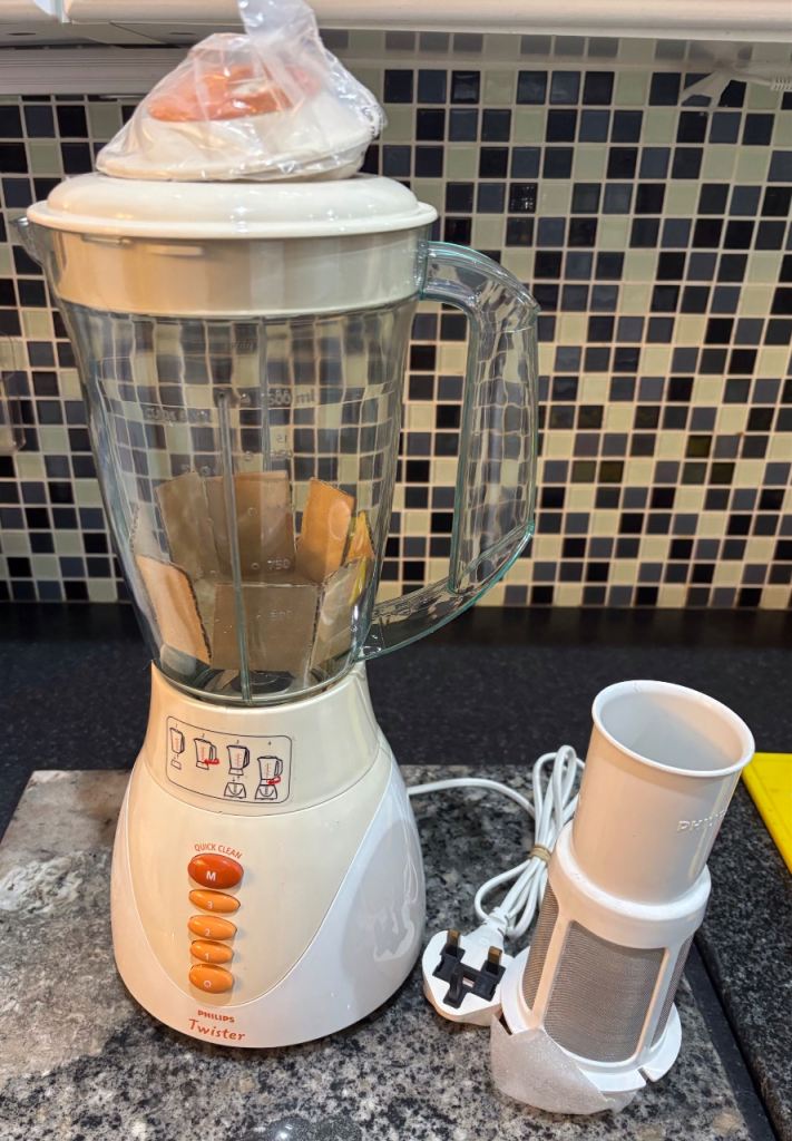 New blender, grinder and fruit filter