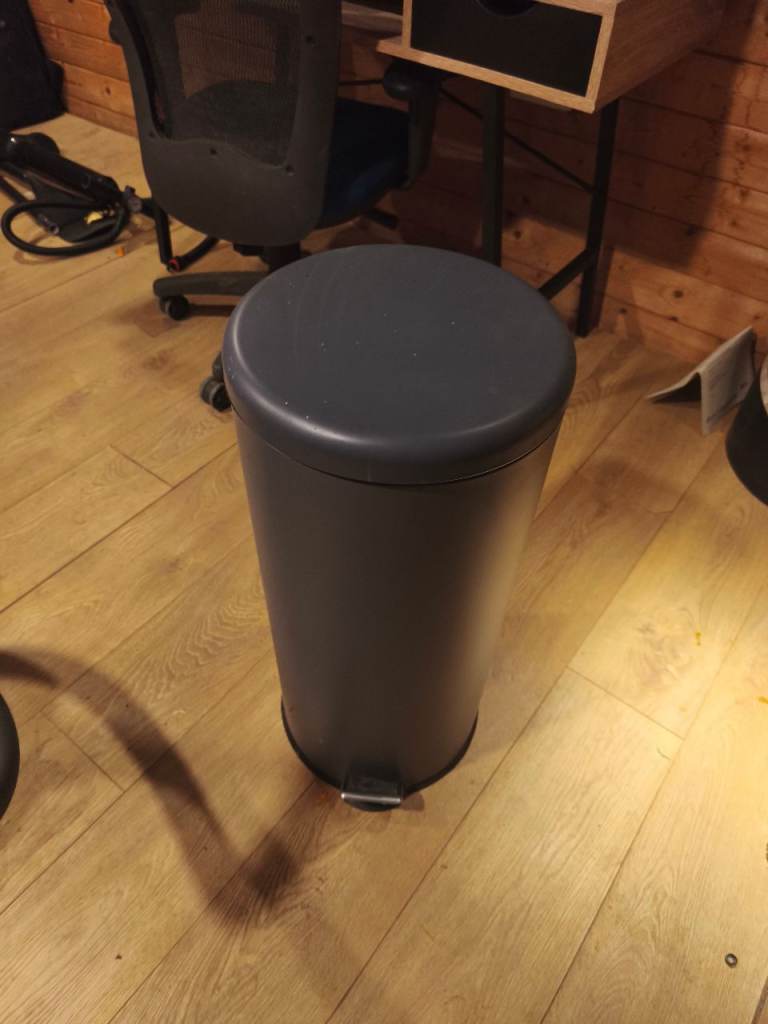 Grey Pedal Bin