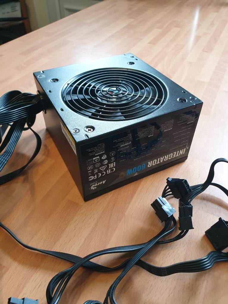 600W 80+ Bronze Certified Desktop PC Power Supply