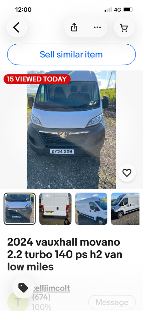 Vauxhall, MOVANO, Panel Van, 2024, Manual, 2179 (cc)
