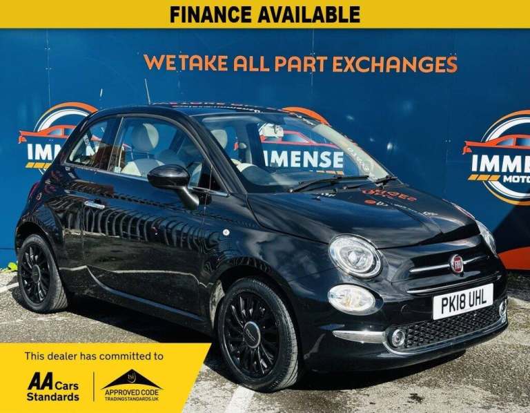 2018 Fiat 500 1.2 Lounge 3dr HATCHBACK PETROL Manual