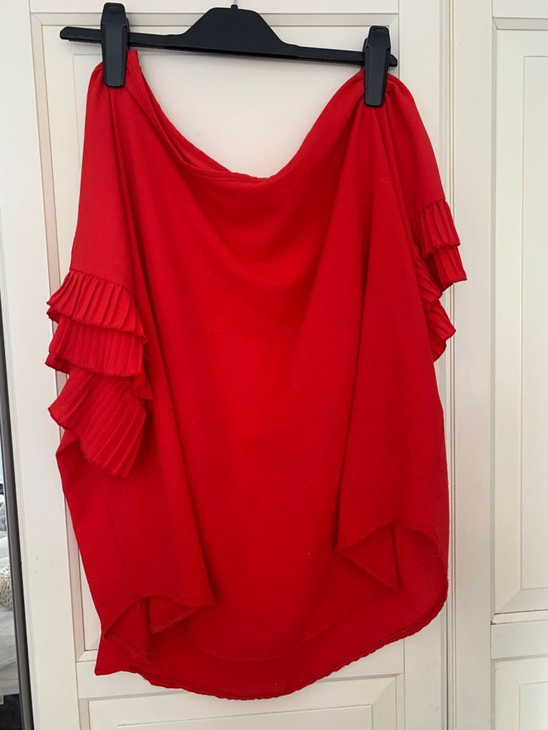 Lady’s red top