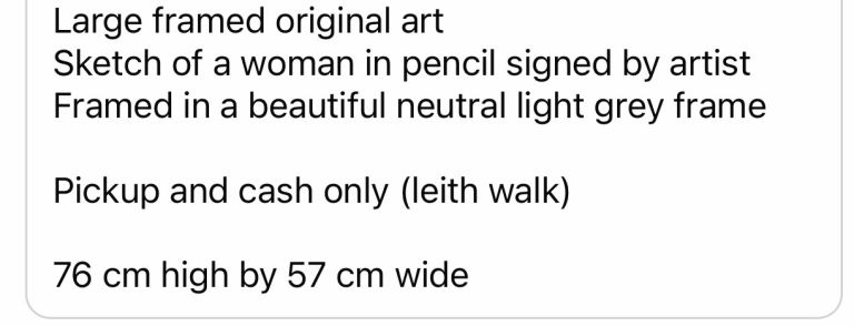 Large Art Pencil Drawing 