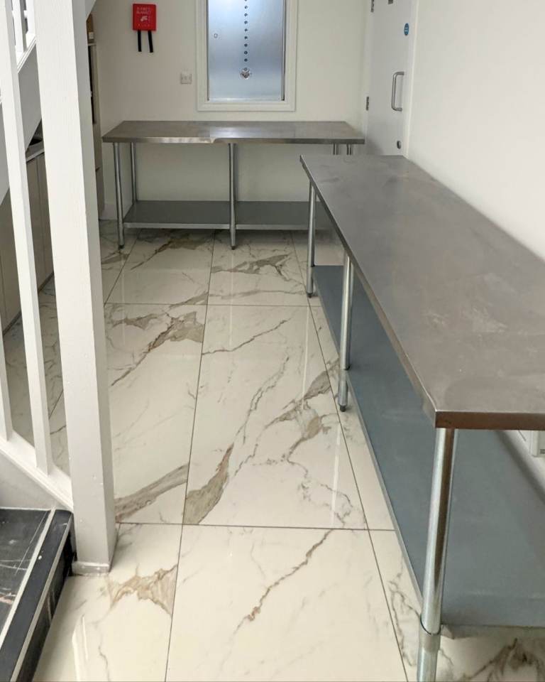 Long Stainless Steel Catering Kitchen table (1800mm)