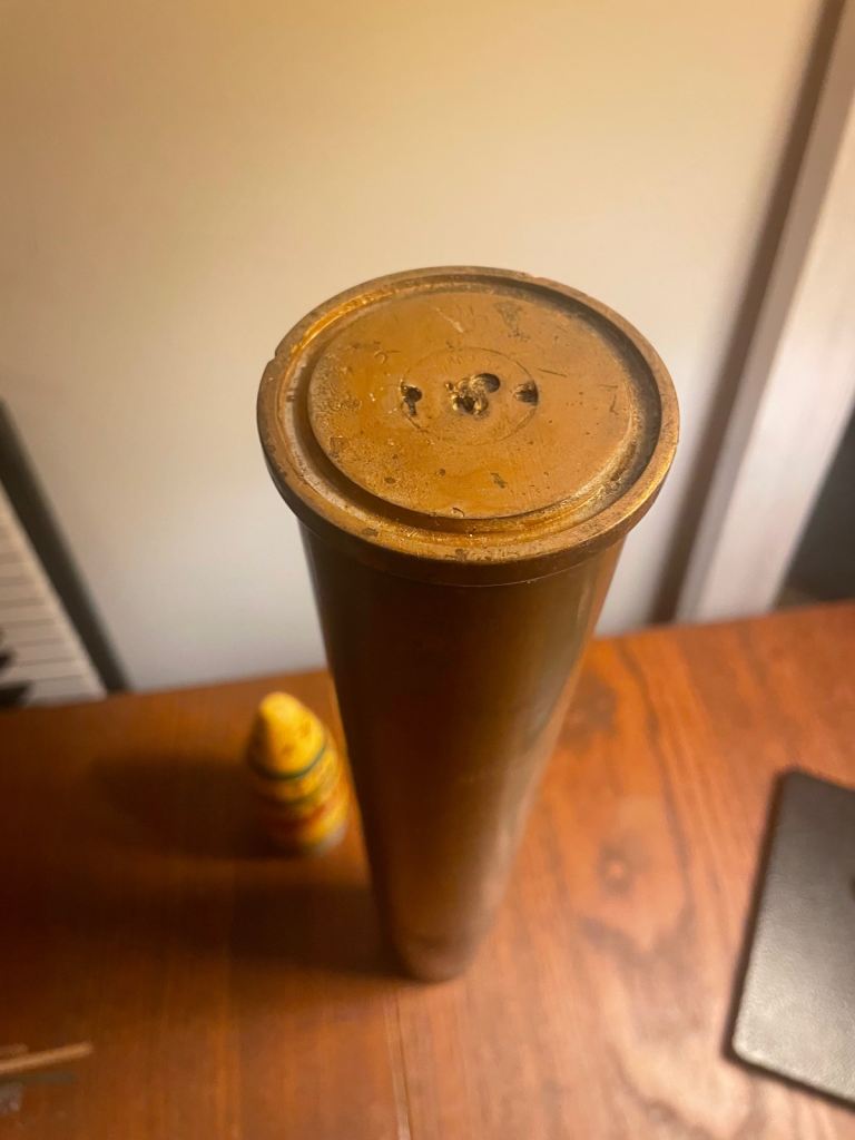 Trench ART - shell vase casing