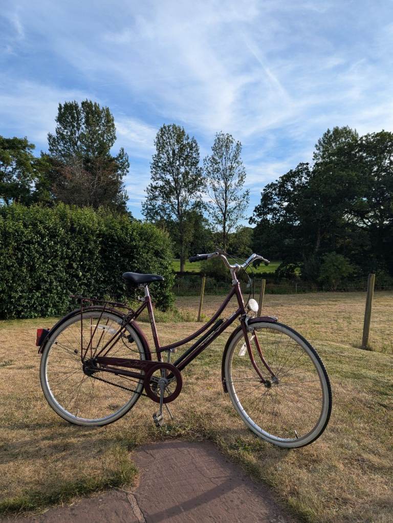 Raleigh Cameo Ladies Bike – Burgundy, Vintage & Comfy
