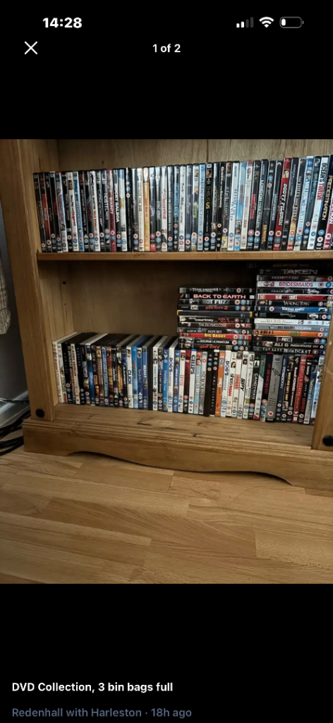 Large Bundle of DVDs – Various Films, Good Condition
