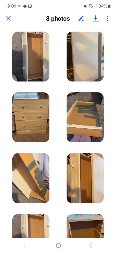 White chest of Drawers FREE 