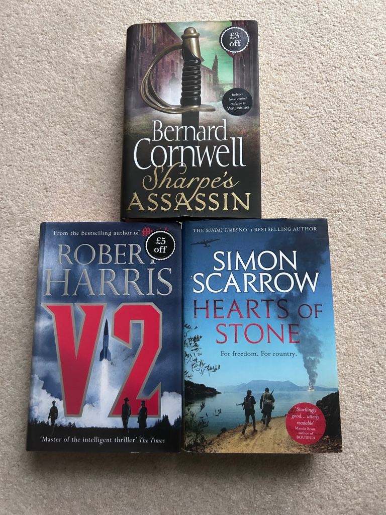 THREE EXCITING HARDBACKS BY WELL KNOWN AUTHORS