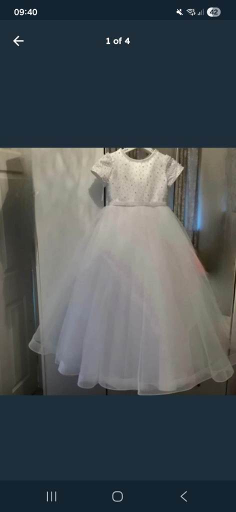 Communion dress with accessories age 9 years