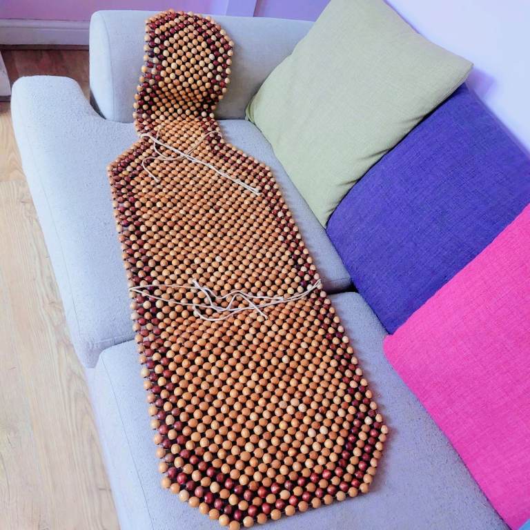 Vintage Wooden Beaded Car Seat Cover – Universal Fit