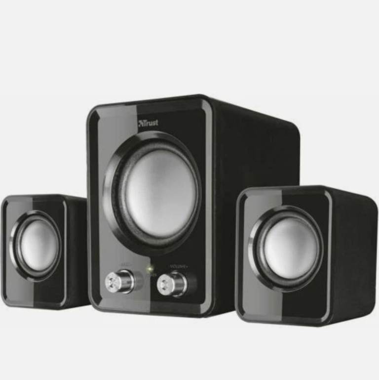 Trust 21525 Ziva Compact 2.1 PC Speakers with Subwoofer for Computer and Laptop, 12 W, USB Powered