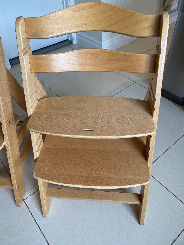 2 Wooden high chair