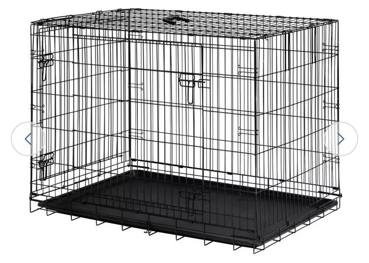 XL Dog Crate with Black Cover