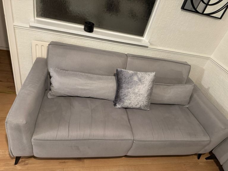 Two 3 Seater Sofas in Grey