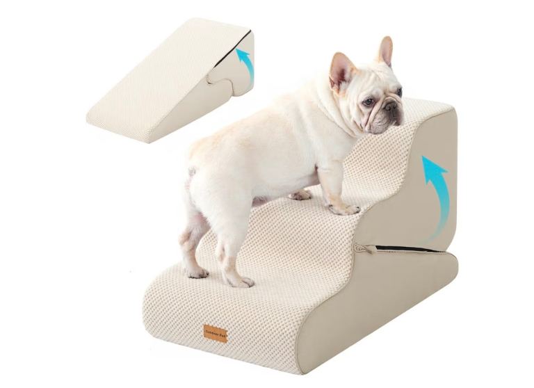 Pet stairs /ramp 3 steps in cream