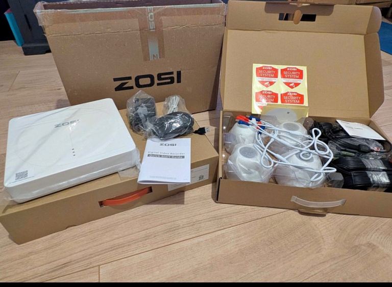 ZOSI 4 Channel DVR Security System with 4 Cameras