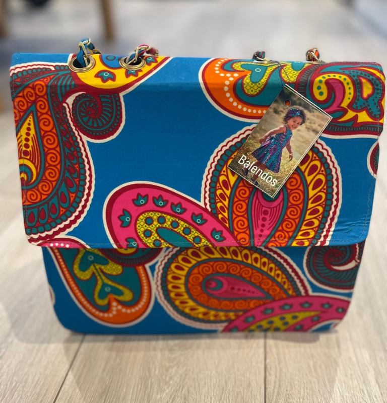 image for Vintage African print handbag for ladies 