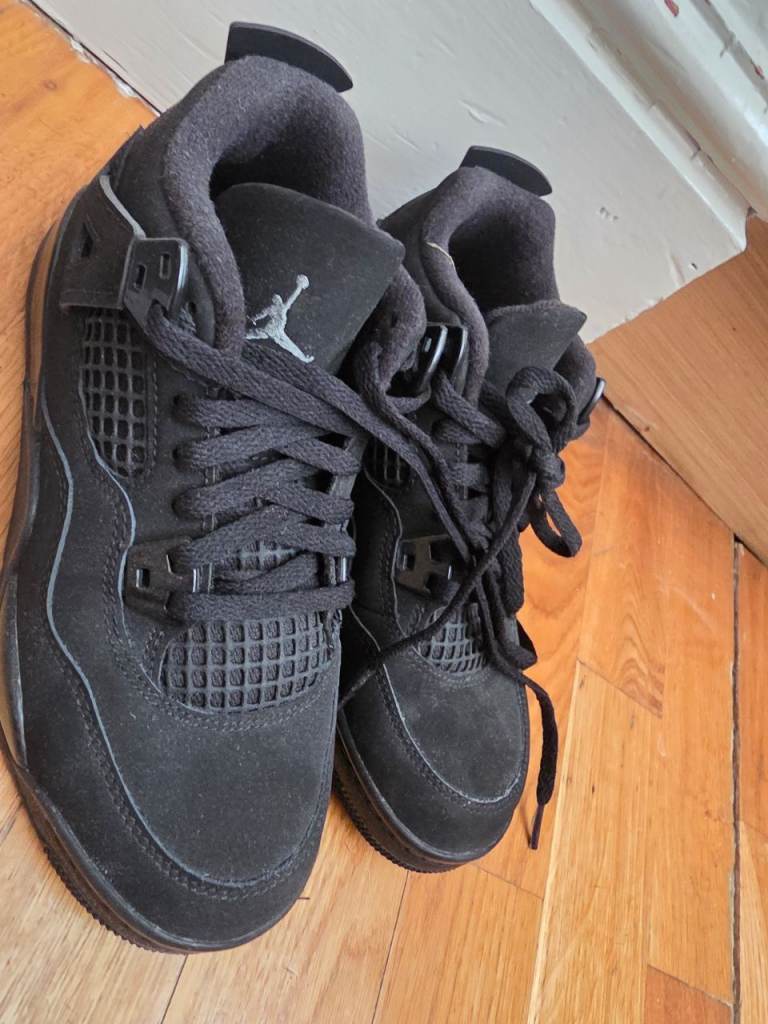 Jordan 4 Retro OG (PS) Black Trainers - UK 2.5