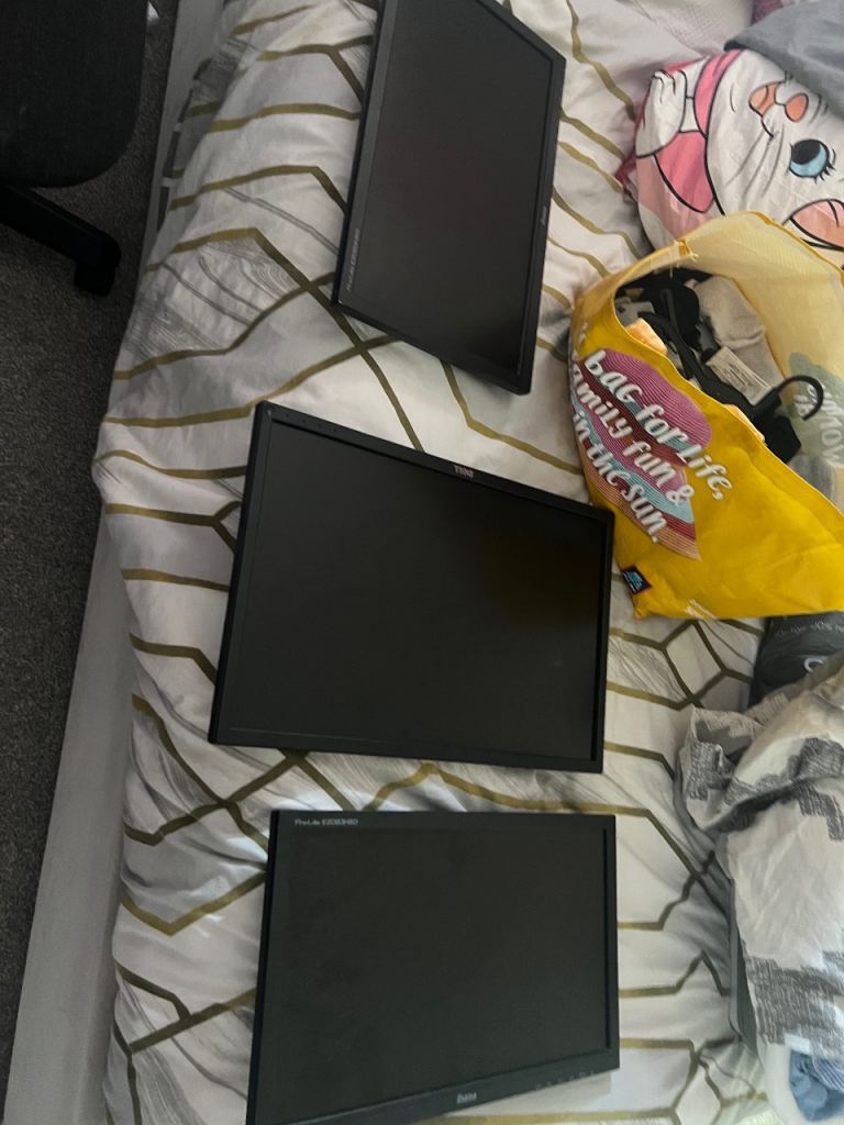 Three Computer Monitors job lot 