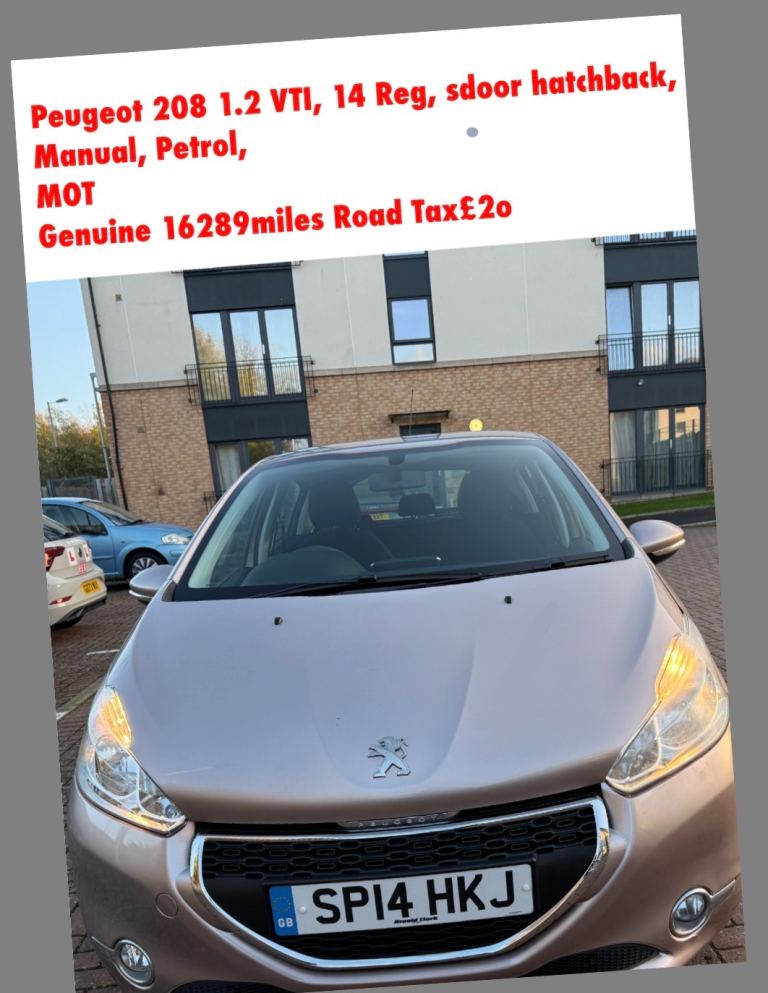 Peugeot, 208, Hatchback, 2014, Manual, 1199 (cc), 5 doors