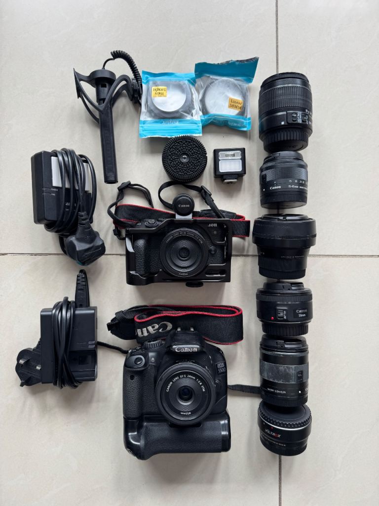 Canon M6 ii / Canon 550d with lenses and accessories 