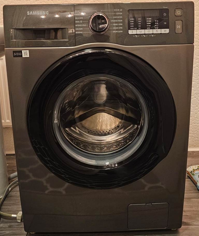 Samsung Ecobubble 9KG Washing Machine (Model: WW90TA046AX/EU).