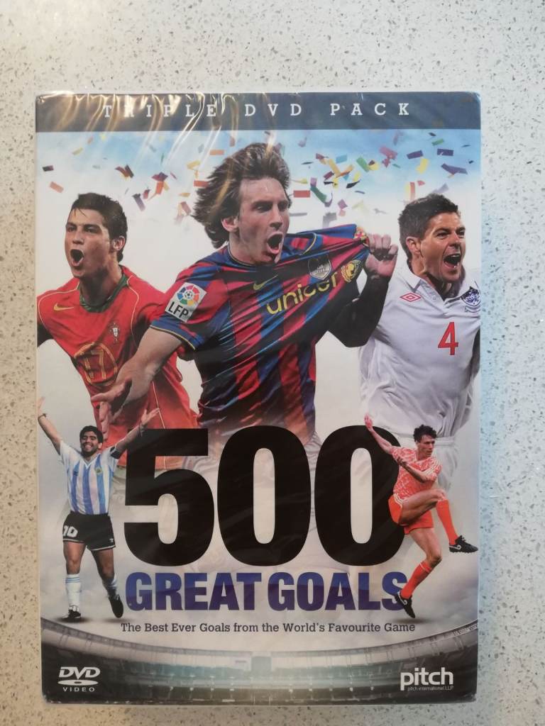 Football Boxset - 500 Great Goals Triple Dvd Pack Brand new and still in Cellophane 