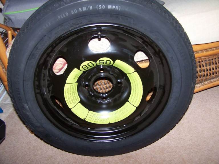 16" SPACE SAVER SPARE WHEEL AND TOOLS, BRAND NEW, Fits 5 Citroen car models 