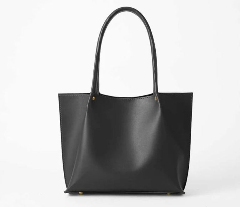 vegan leather tote bag for women