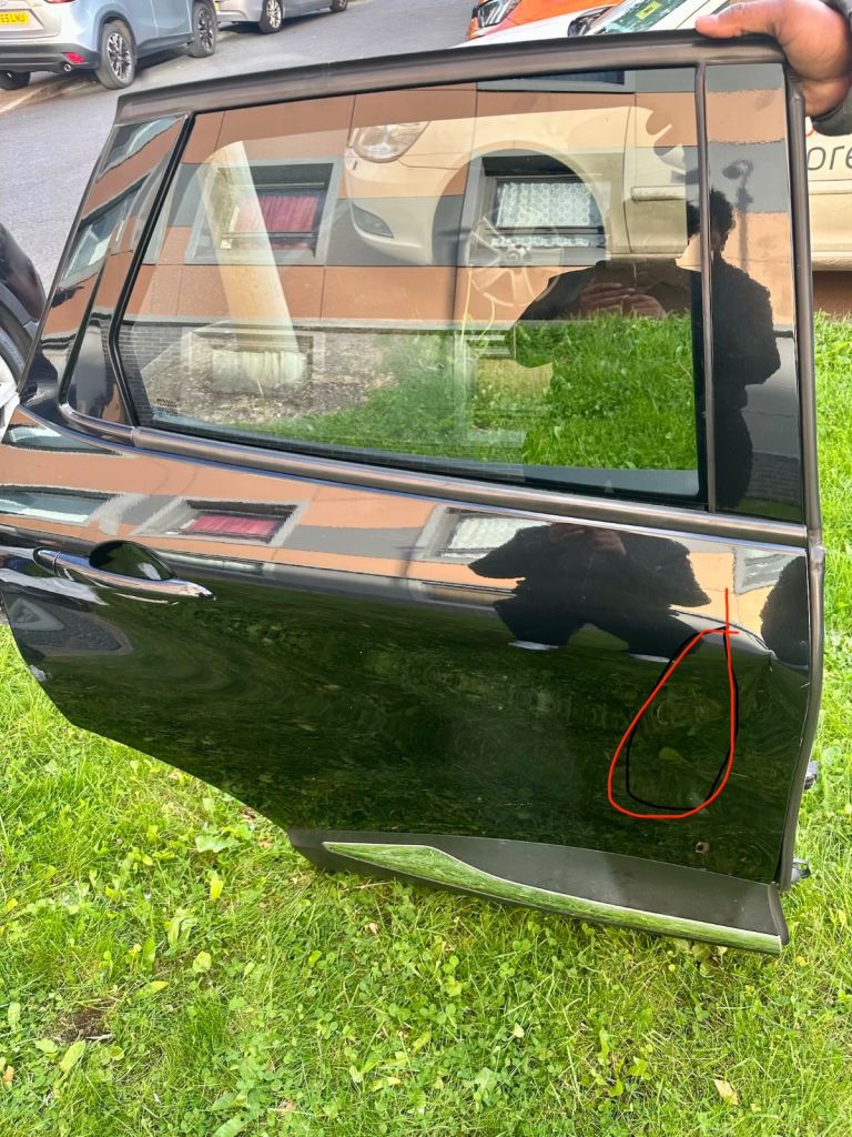 renault captur mk1 2014-2019 complete rear door driver side black 