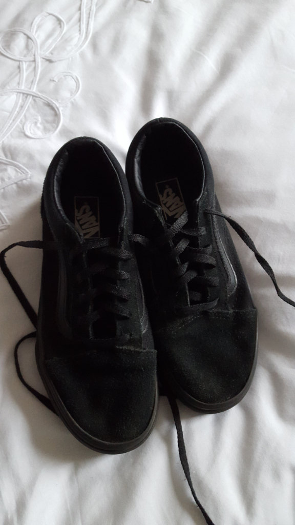 Vans Black Laced Casual Shoes size 2