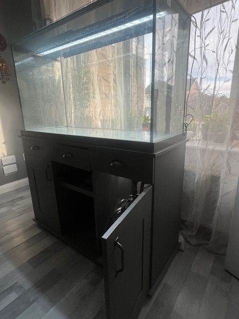   Fluval Shaker 252L Aquarium & Slate Grey Cabinet - 105cm