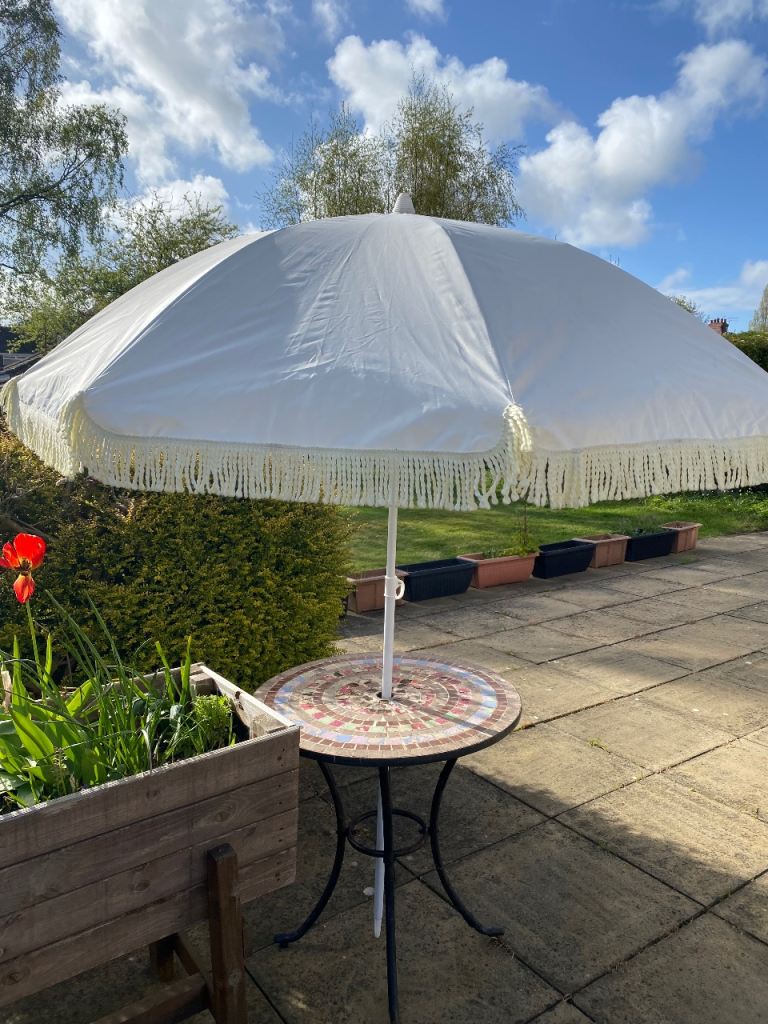 Cream Garden Parasol 