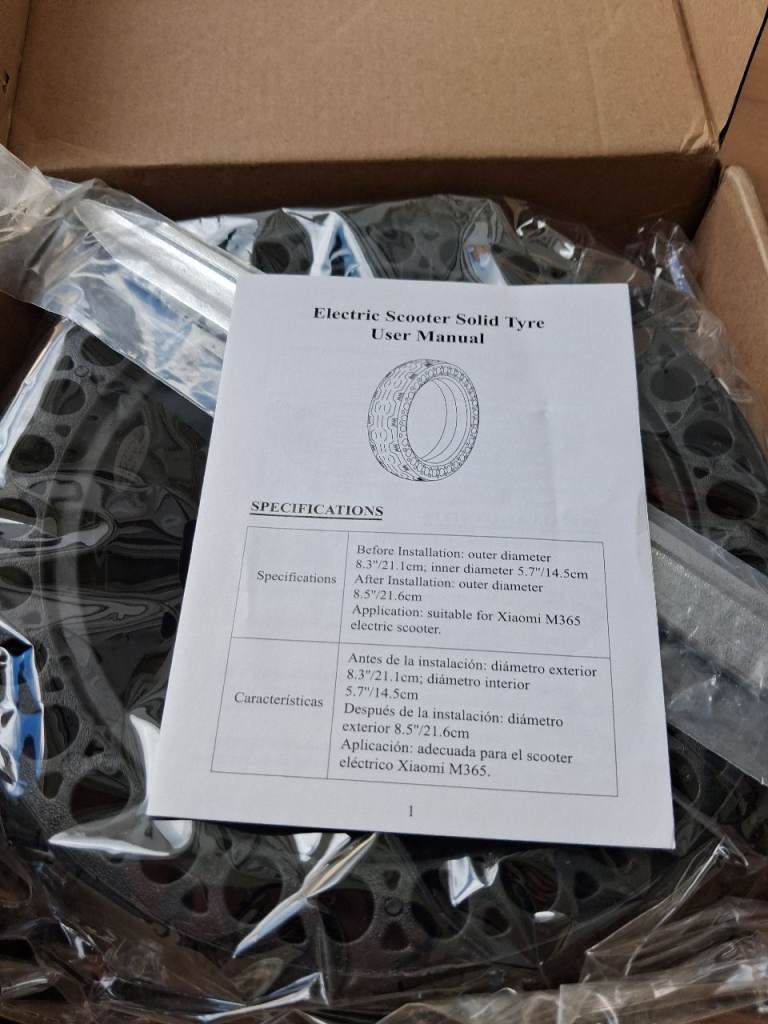 2× eletric scooter tyres