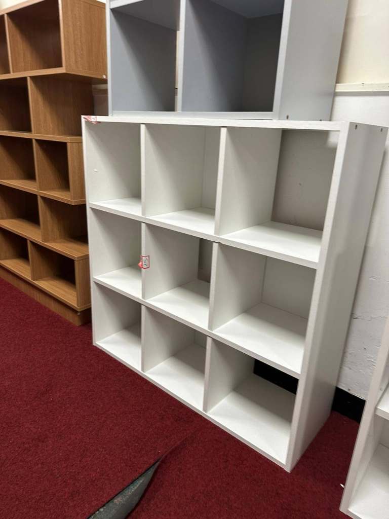 image for 9 cube storage unit - White