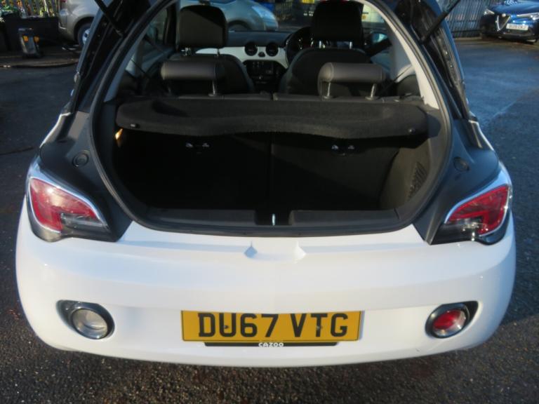 2017 Vauxhall ADAM 1.2i Energised 3dr White HATCHBACK Petrol Manual