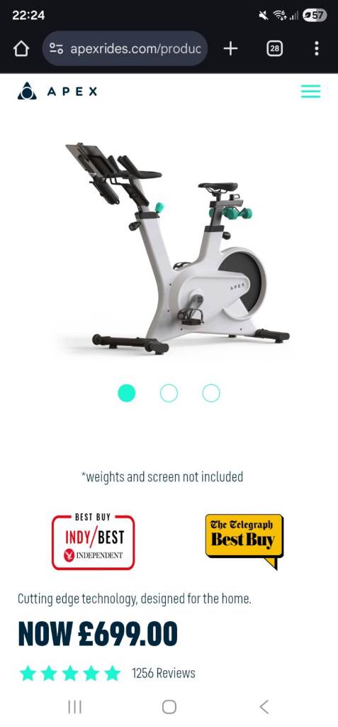 image for Apex Rider Exercise Bike - still boxed and unopened - collection only