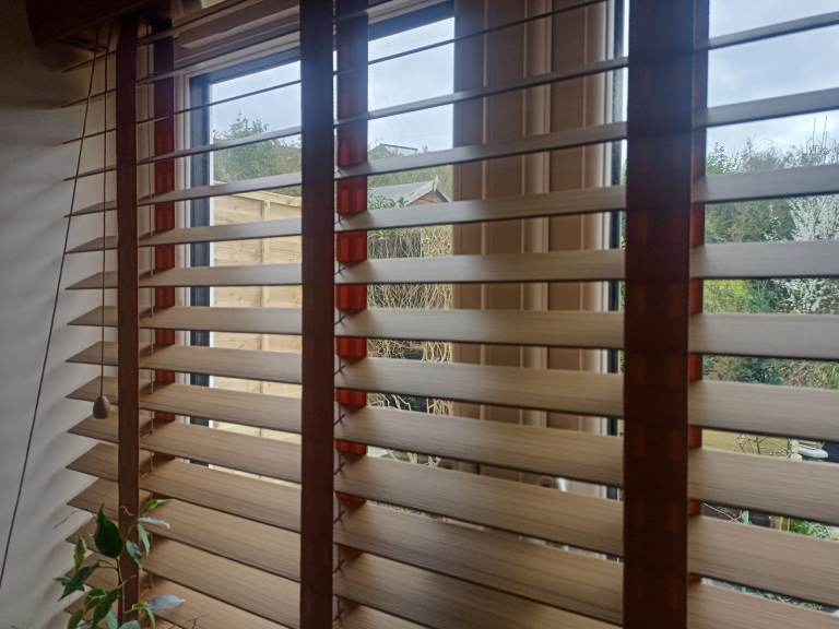 Brand new faux Wooden Blinds. 