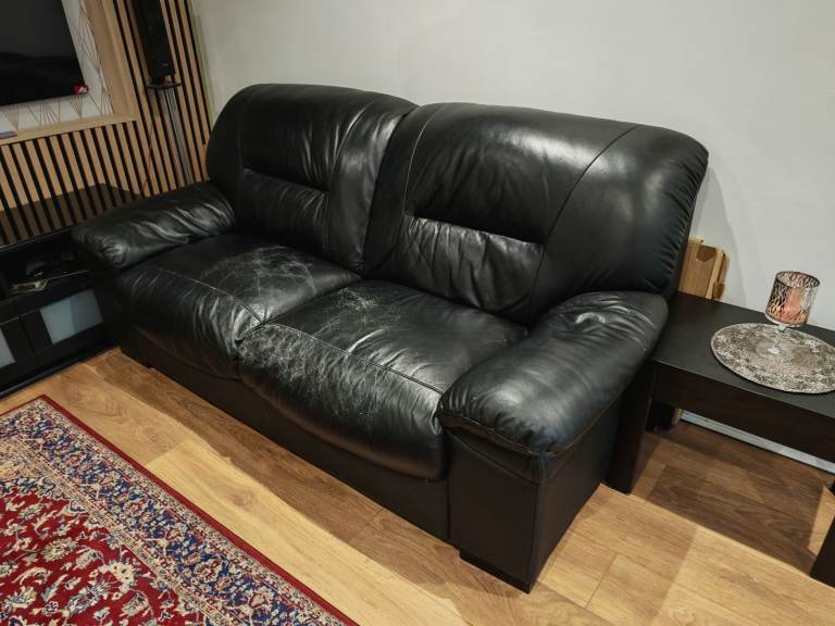  FREE Faux leather sofa
