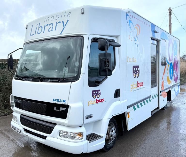 2006 DAF LF45.150 LIBRARY BUS CAMPER MOTORHOME RACEVAN PROJECT 87,000 MILES