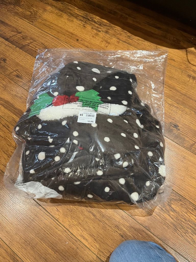 Christmas fleece hooded pj set 