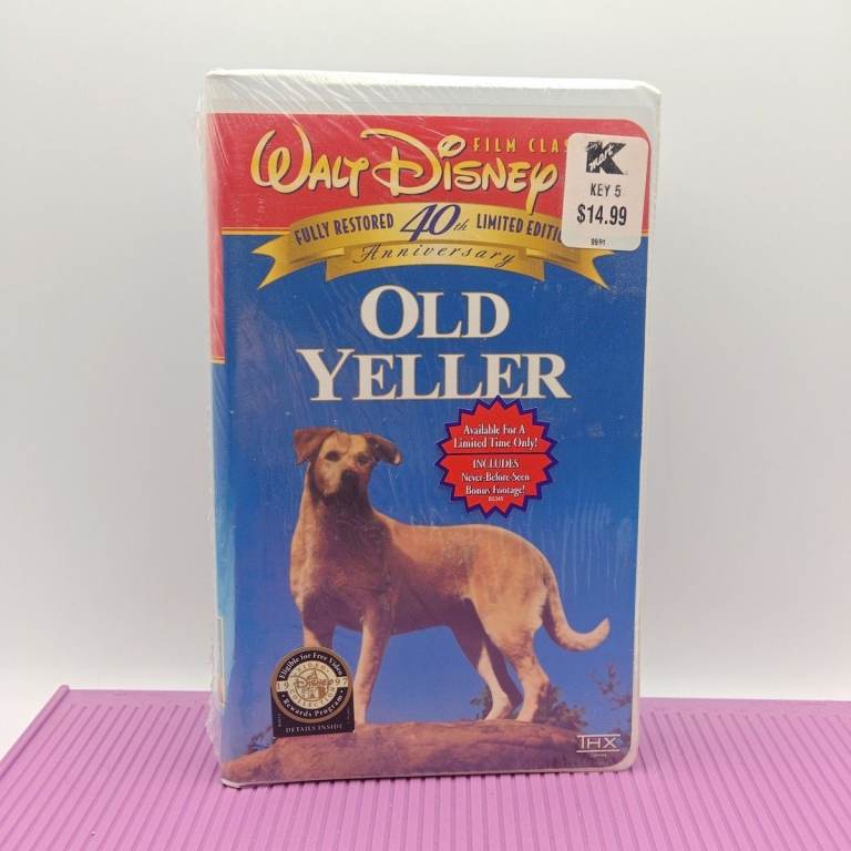 Old Yeller VHS 40th Anniversary Walt Disney New And Sealed NTSC Clamshell Dog