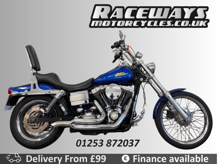 HARLEY DAVIDSON DYNA FXDWG WIDE GLIDE 2007 BLUE 29,282 MILES USED MOTORCYCLE