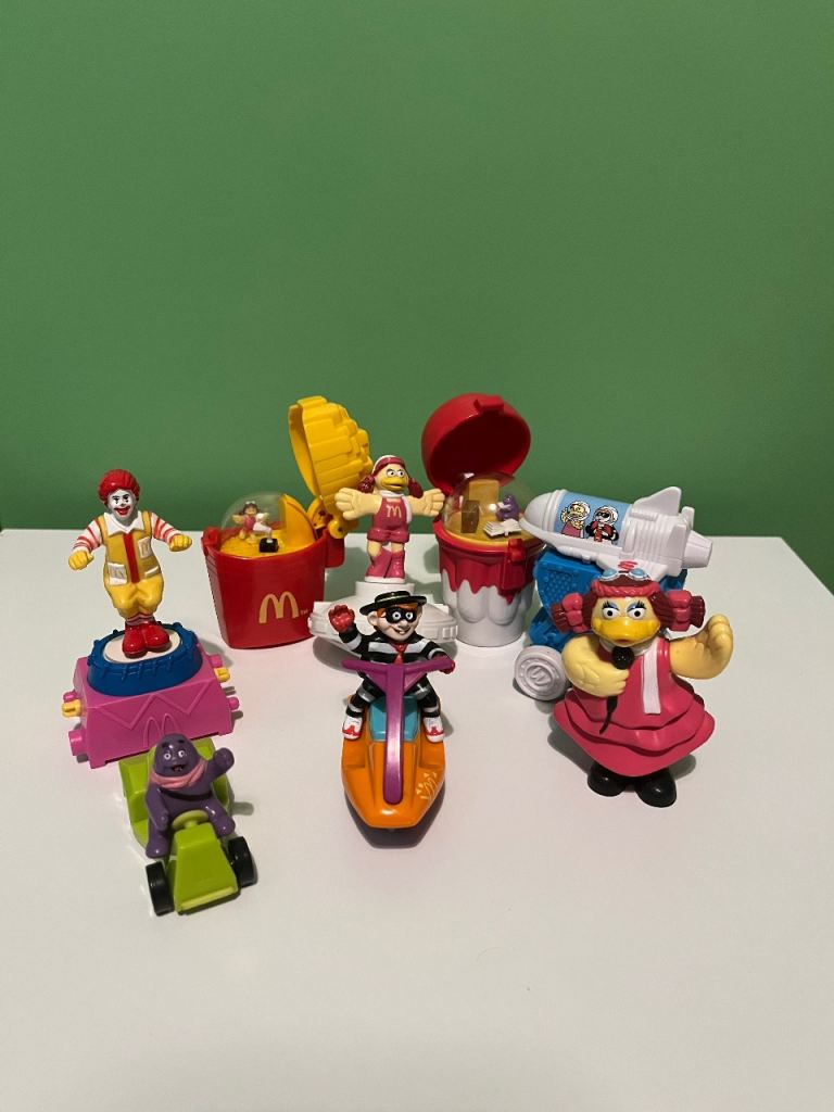Retro McDonald's Happy Meal Toys - Ronald, Hamburglar & Friends