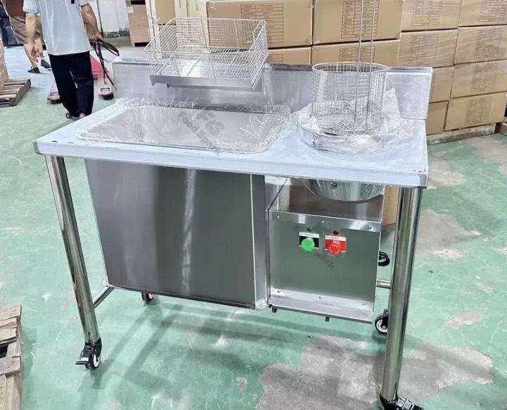 Commercial breading table automatic electric chicken shop breading machine new